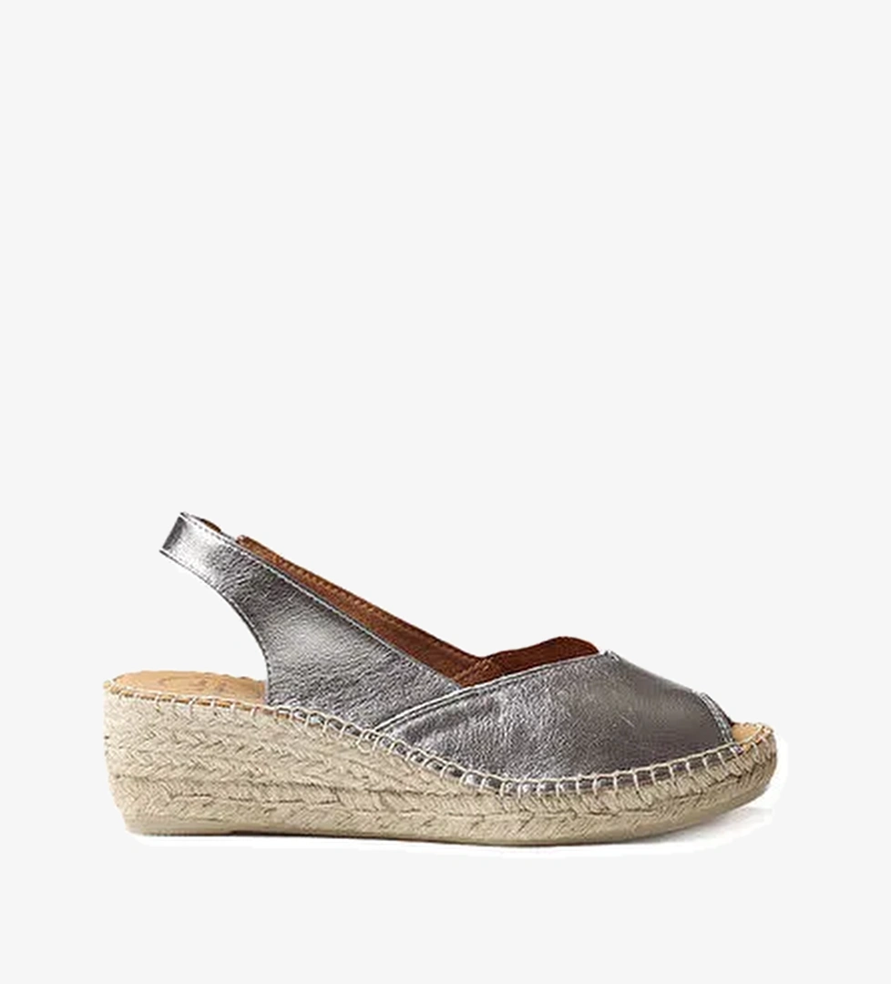 Toni Pons Gri Kadın Deri Sandalet 1TONW2020011 - Görsel 1