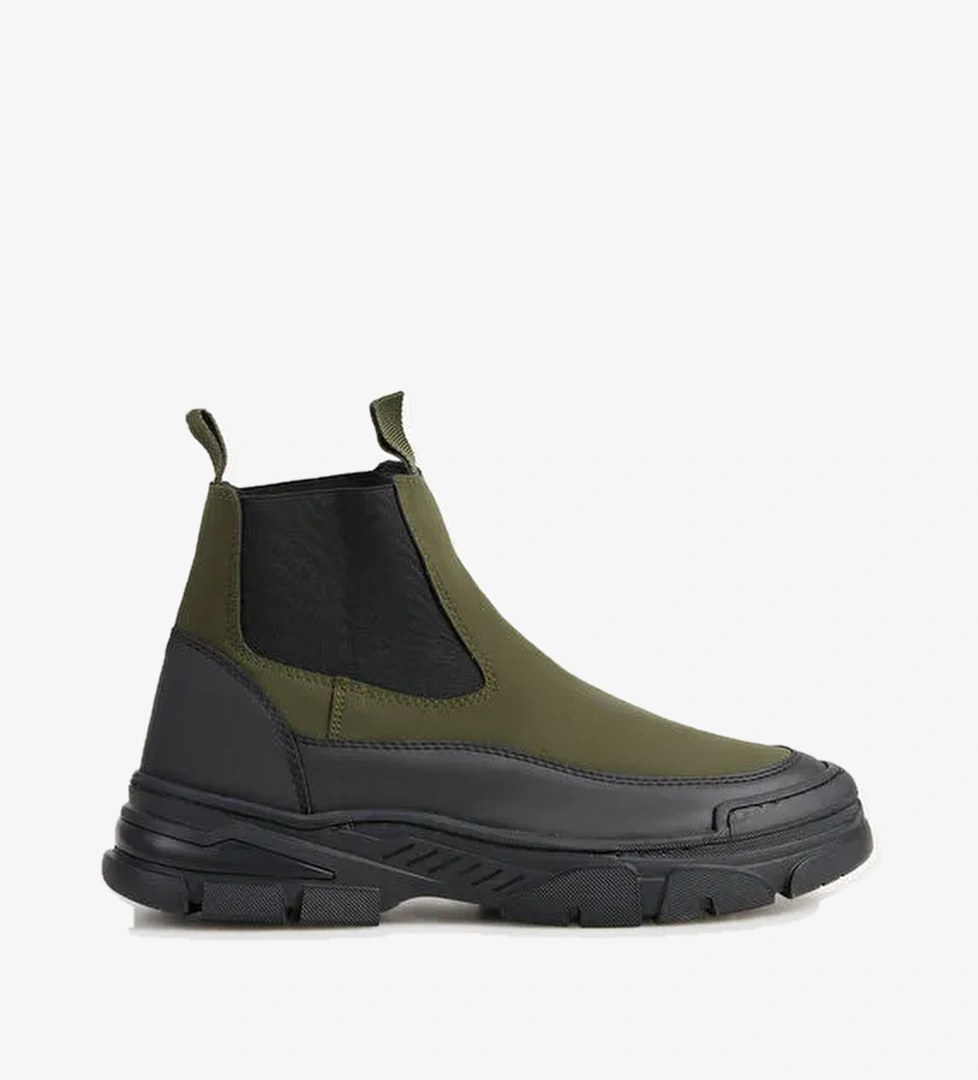 F By Fabrika Haki-Siyah Erkek Bot