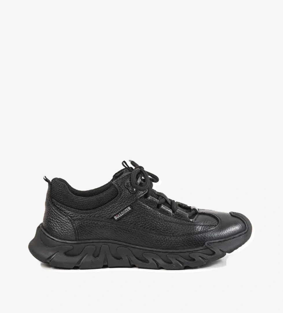Bulldozer Siyah Erkek Deri Sneaker BUL-240003