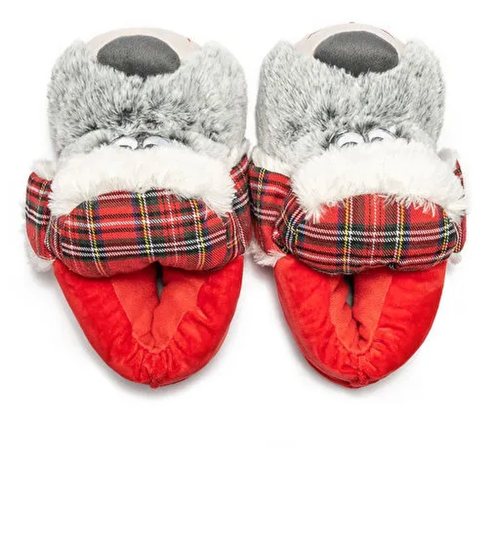 Twigy Gri Erkek Ev Terliği TW GOLDI - Görsel 1