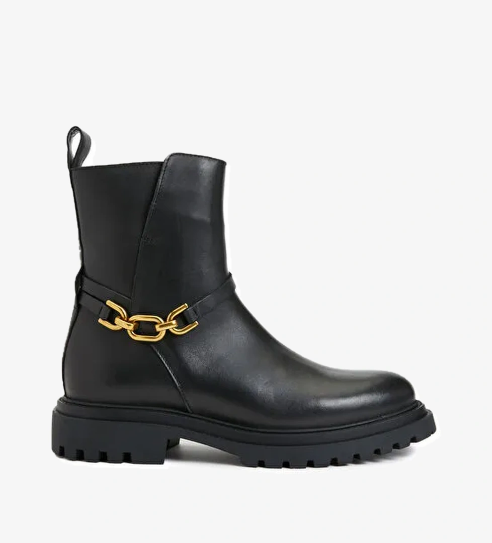 Divarese Divarese Siyah Kadın Deri Bot DVARCB1-FW model görseli