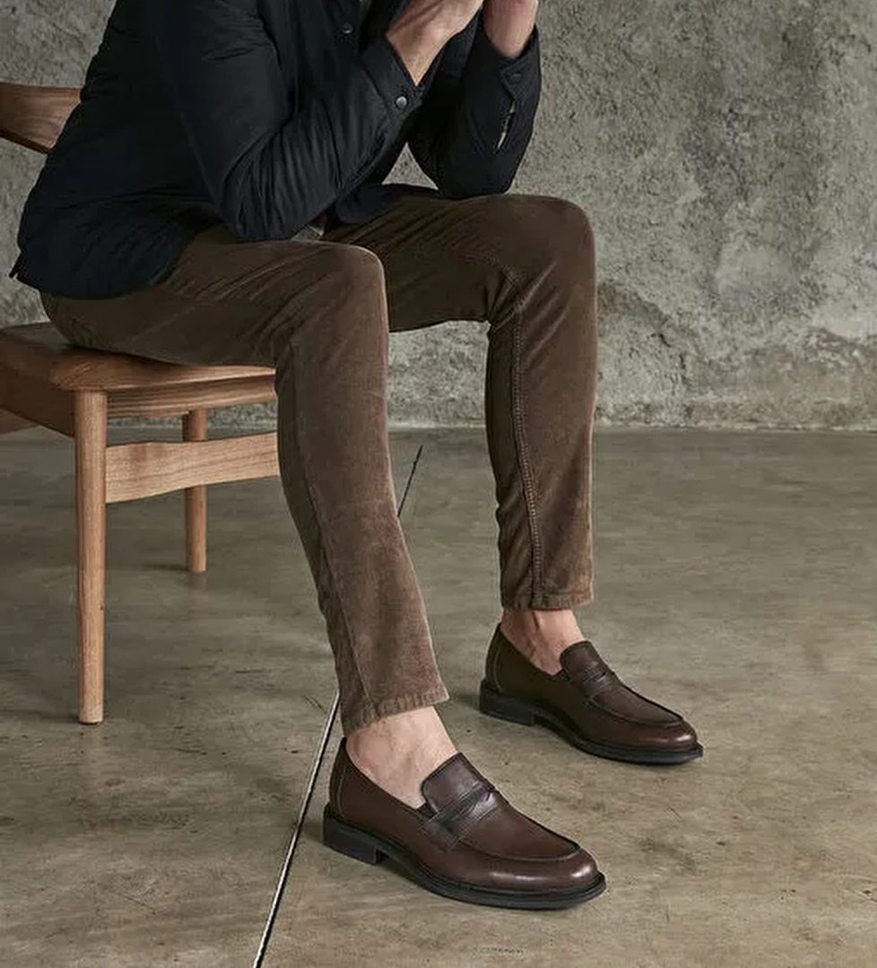 Ziya Kahverengi Erkek Deri Klasik Ayakkabı 113744 2386_300 - Görsel 1