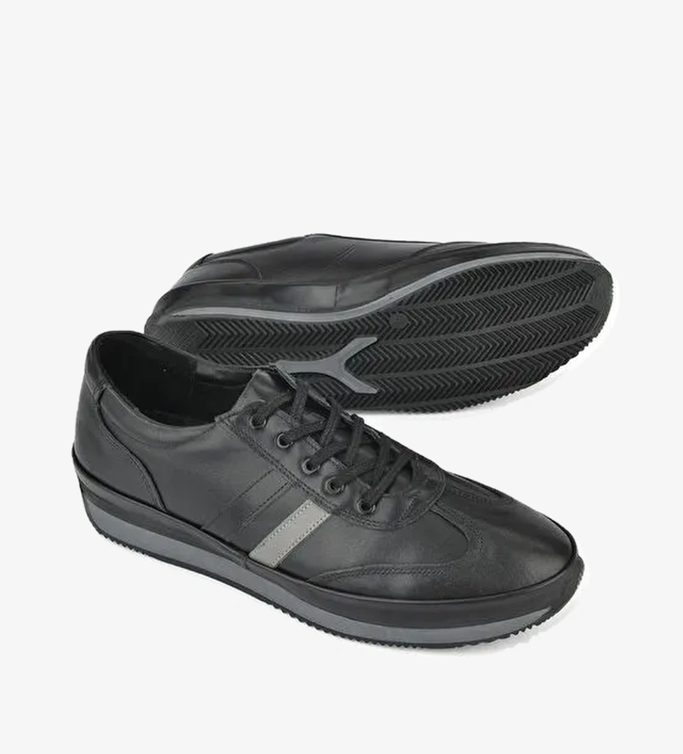 Ziya Siyah Erkek Deri Sneaker 143423Z78_000 - Görsel 1