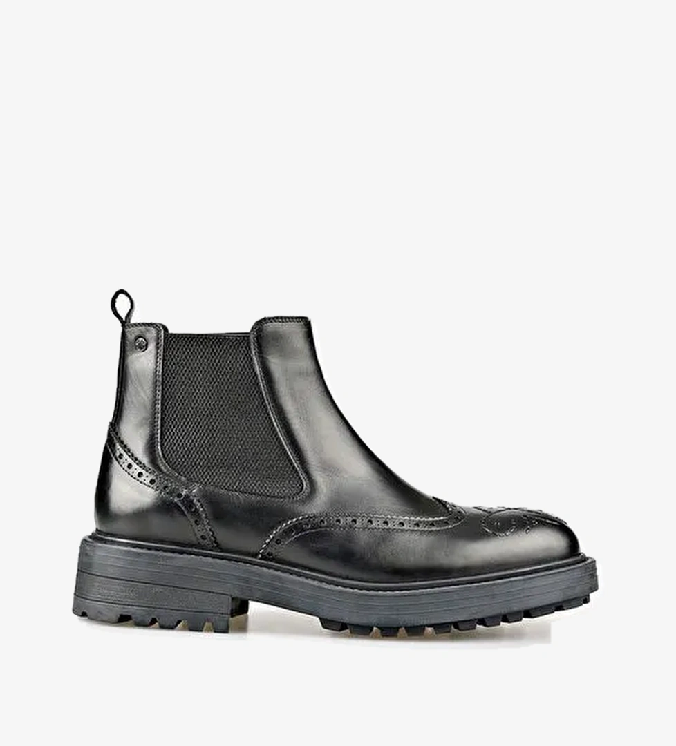 Elle Elle Siyah Deri Erkek Günlük Bot | Boyner Siyah - 1. görsel