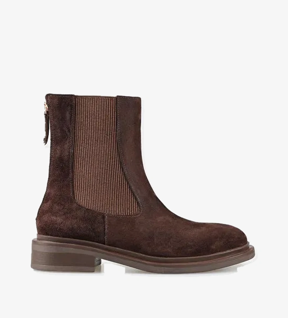 Kahve Deri Kadın Günlük Bot - Görsel 1