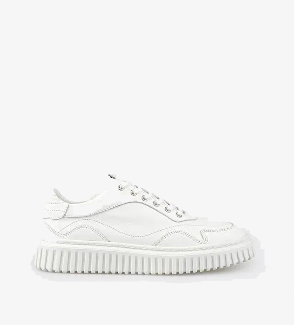 Elle Beyaz Erkek Deri Sneaker EVEG - Görsel 1