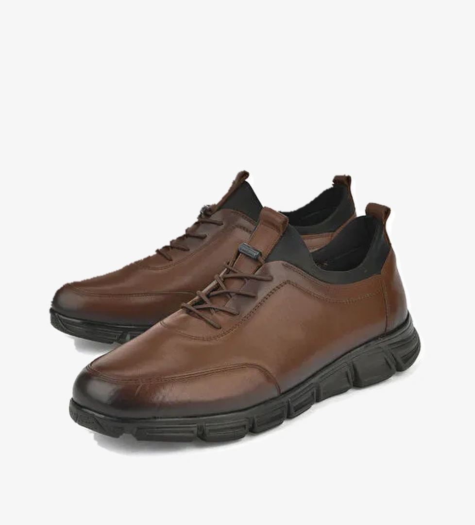 Ziya, Erkek Hakiki Deri Ayakkabı 143745Z3288 Kızıl Kahve - Görsel 1