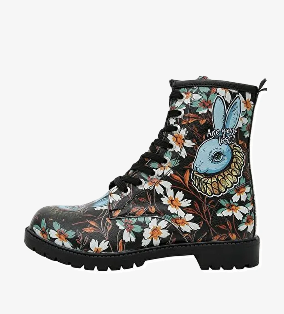 Kadın Vegan Deri Siyah Uzun Bot - Are You Lost Tasarım - Görsel 1