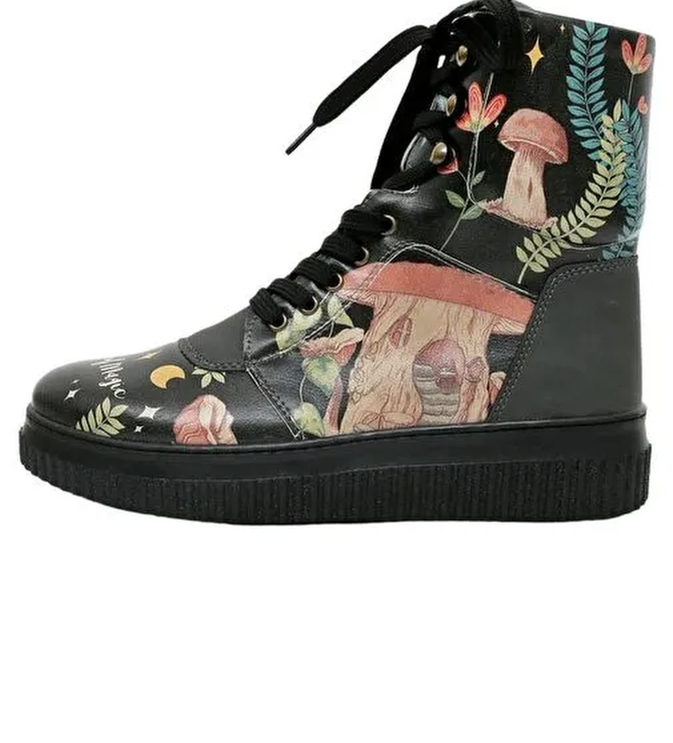 Kadın Vegan Deri Siyah Uzun Bot - Made Of Magic Tasarım - Görsel 1