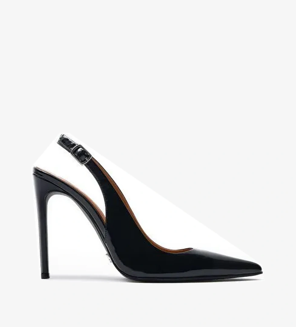 Jabotter Siyah Kadın Rugan Stiletto JAB9998 / 625 - Görsel 1