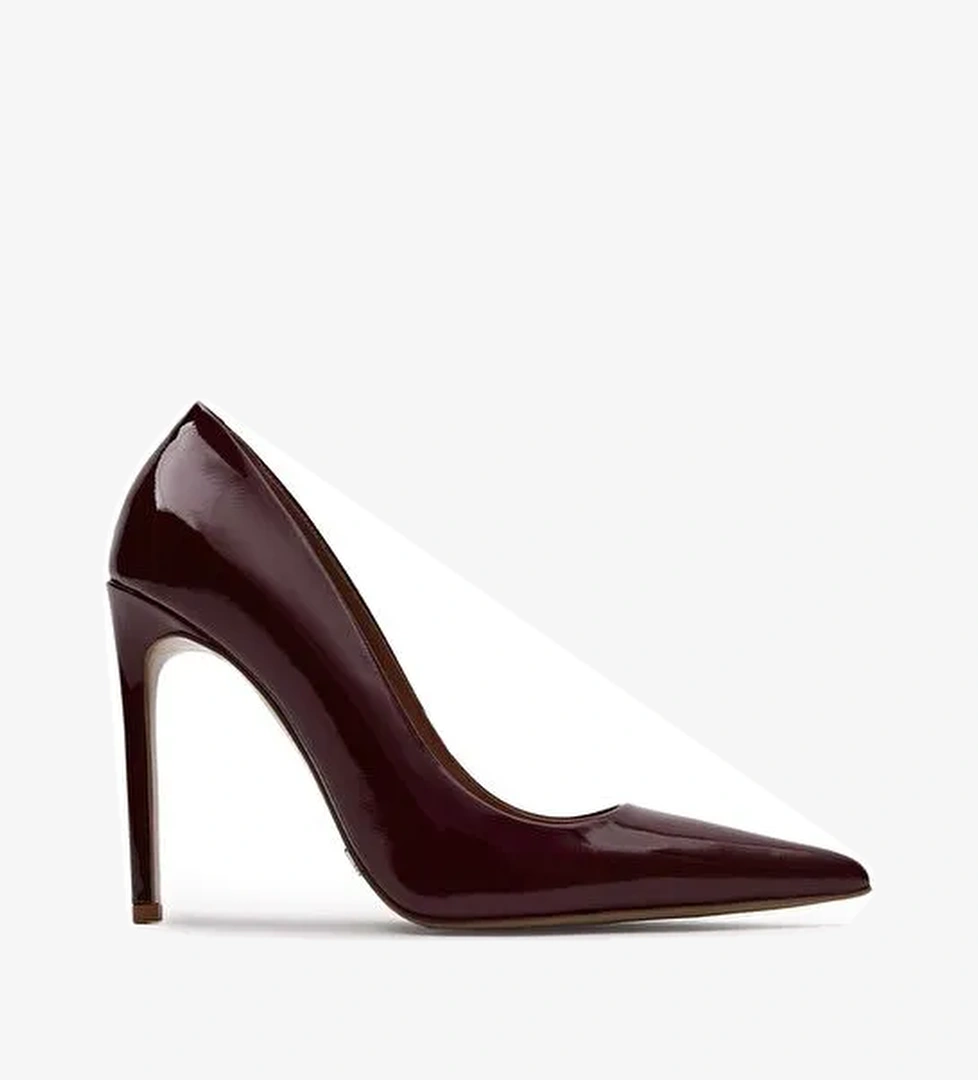 Jabotter Bordo Kadın Rugan Stiletto JAB9999 / 2132K - Görsel 1