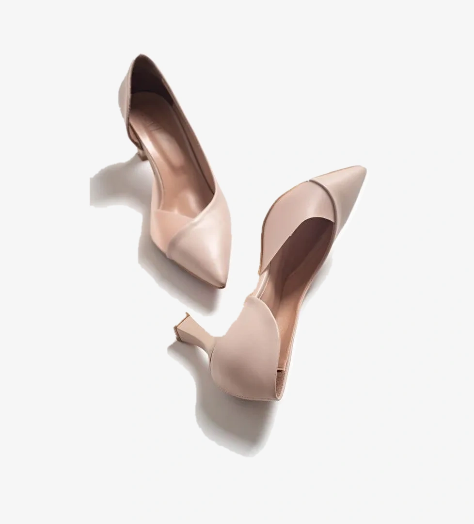 353 Ten Cilt Topuklu Kadın Ayakkabı - Görsel 1