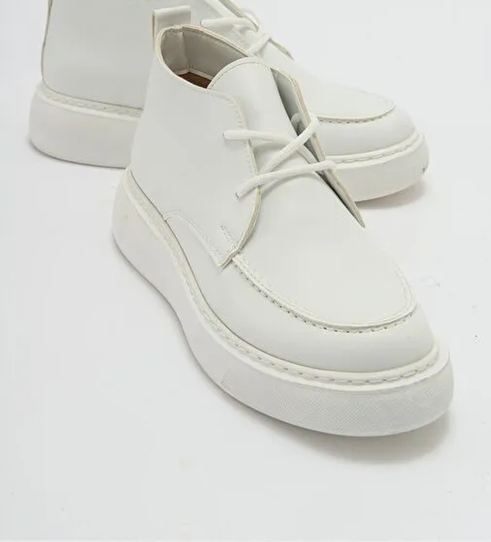 VALVE Beyaz Cilt Kadın Bot - Görsel 1