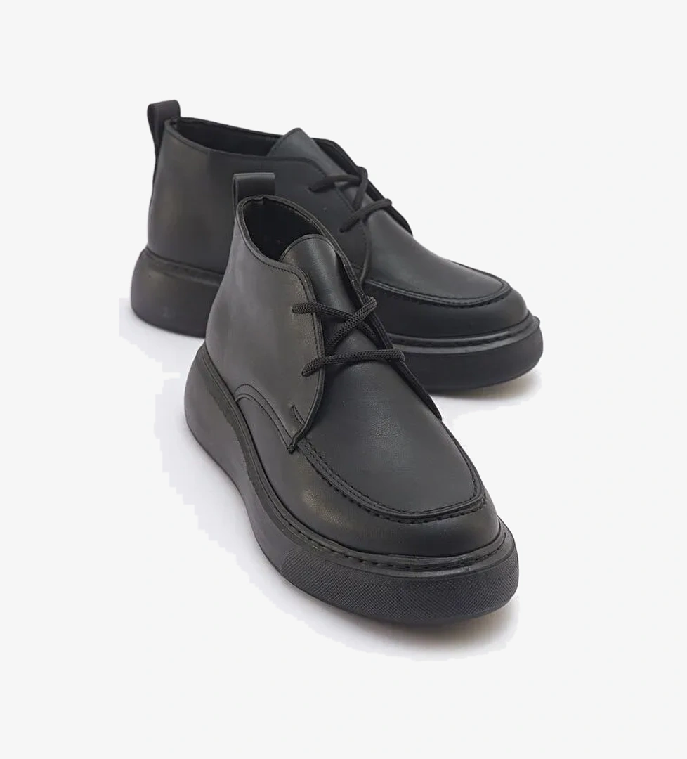 VALVE Siyah Cilt Kadın Bot - Görsel 1