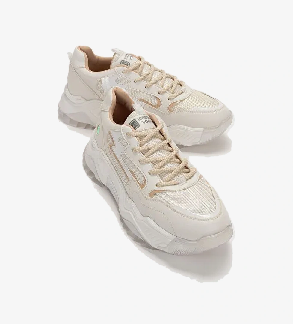 Luvi Shoes Bej Kadın Sneaker 98-65100 - Görsel 1