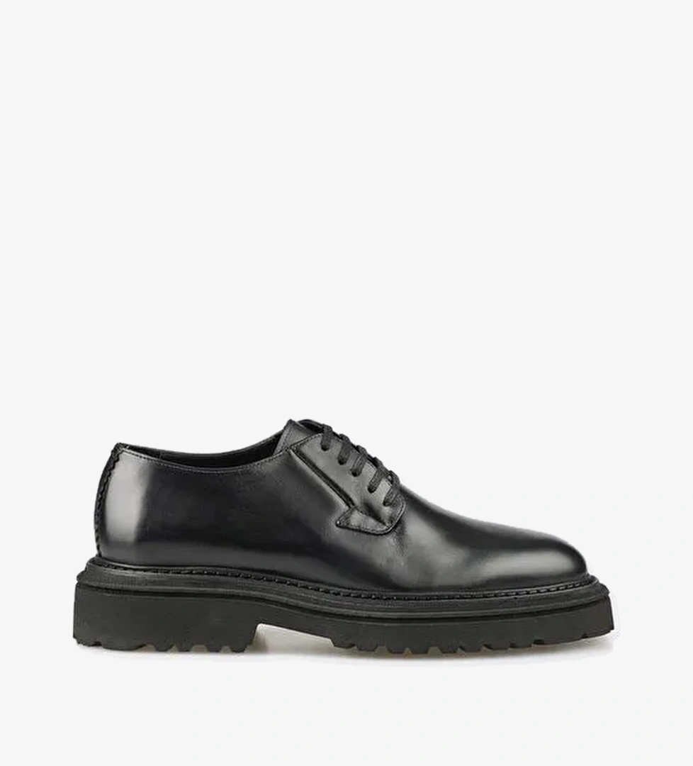 Elle Bordo Erkek Deri Günlük Ayakkabı OLIVARES - Görsel 1