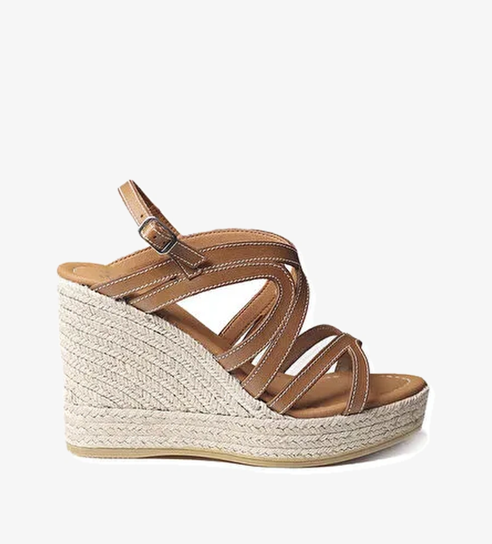 Toni Pons Camel Kadın Deri Sandalet 1TONW2023169 - Görsel 1