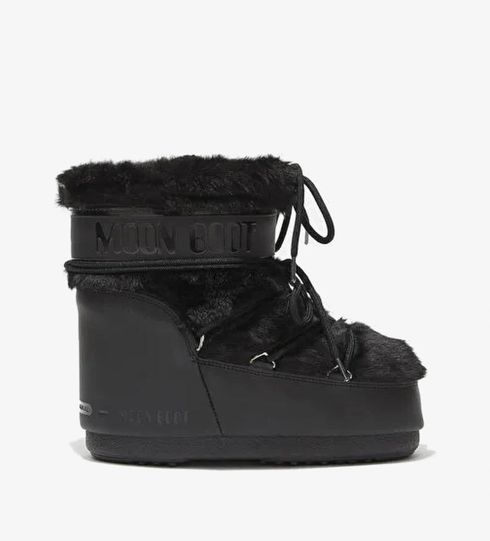 Kadın Bot 80D1409390-N001 Moon Boot Icon Low Faux Fur Black - Görsel 1