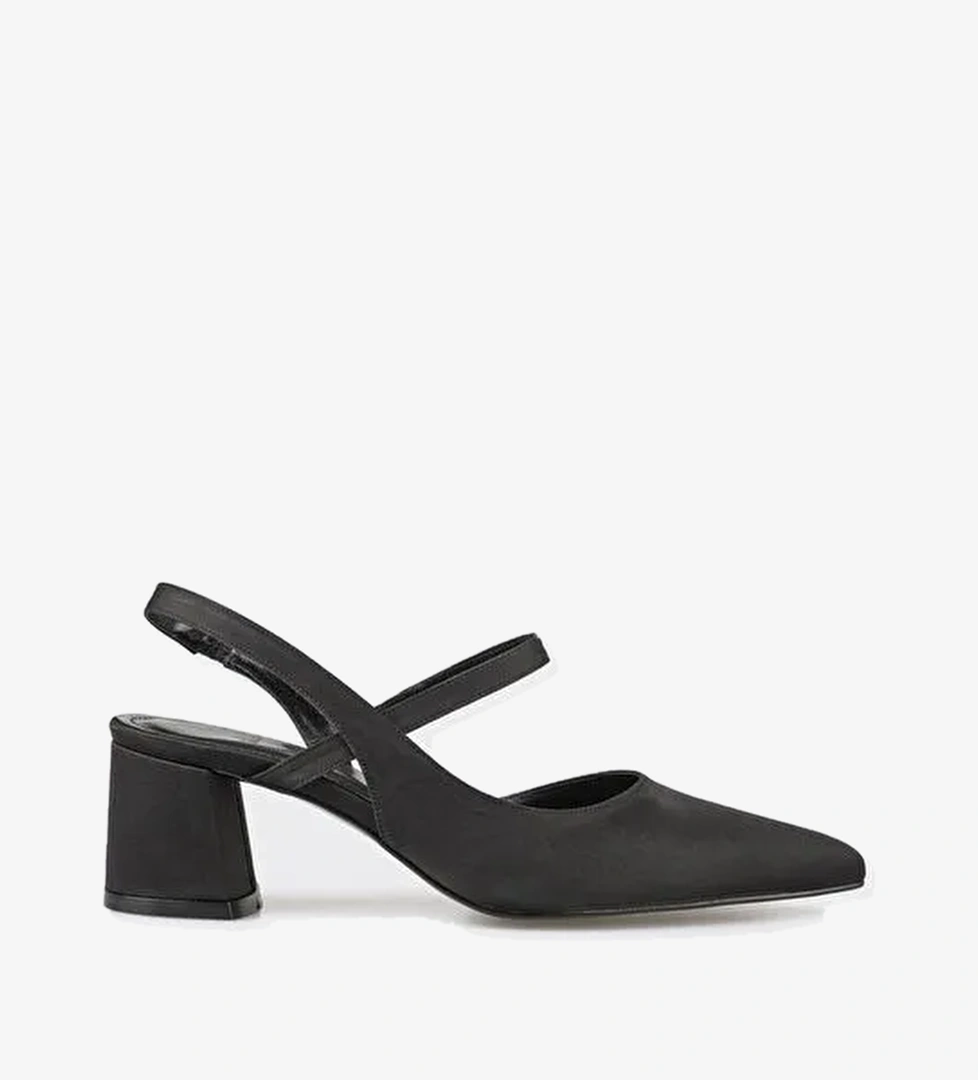 Siyah Kadın Topuklu Ayakkabı - Görsel 1