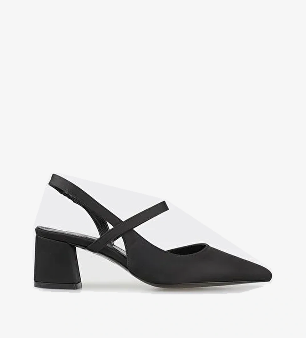 Elle Siyah Kadın Topuklu Ayakkabı AMALJA - Görsel 1