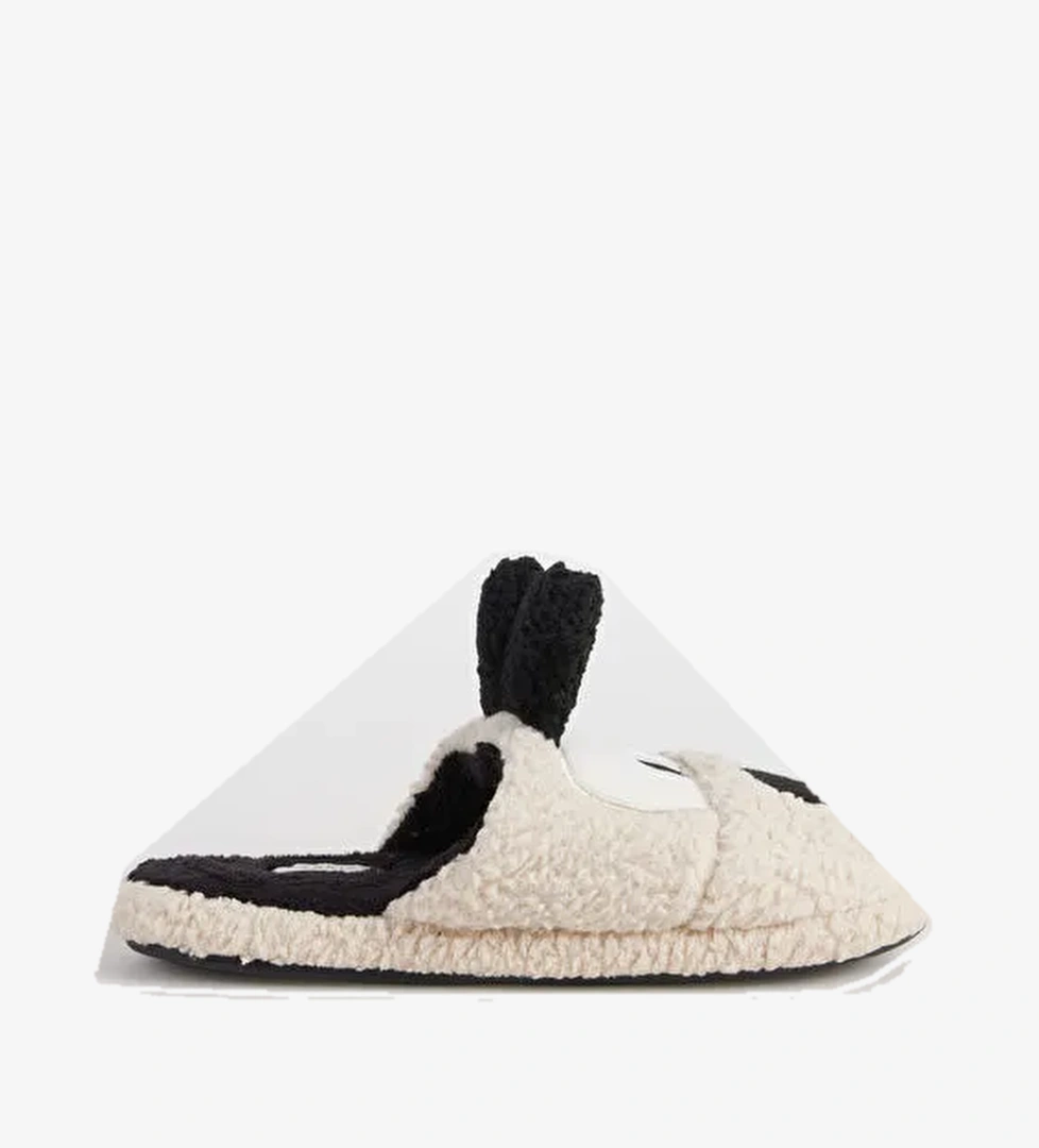 Fabrika Comfort Ekru-Siyah Erkek Ev Terliği GARRET - Görsel 1