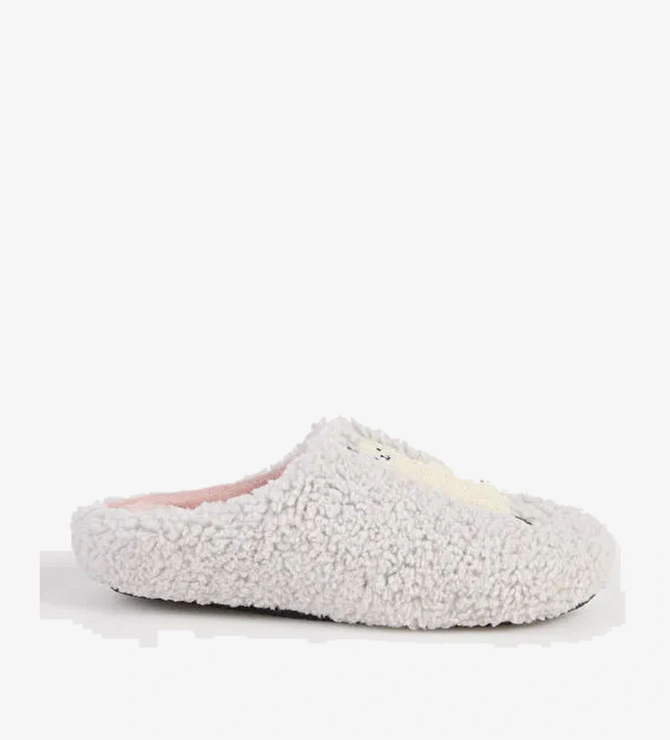 Fabrika Comfort Gri Kadın Ev Terliği ALDINA - Görsel 1