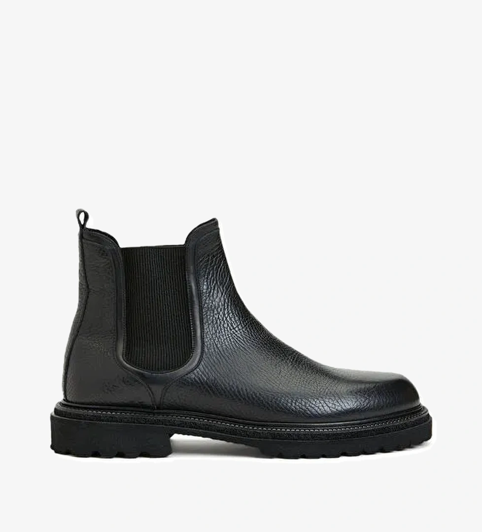 Divarese Siyah Erkek Deri Bot HLDT1-5FW - Görsel 1