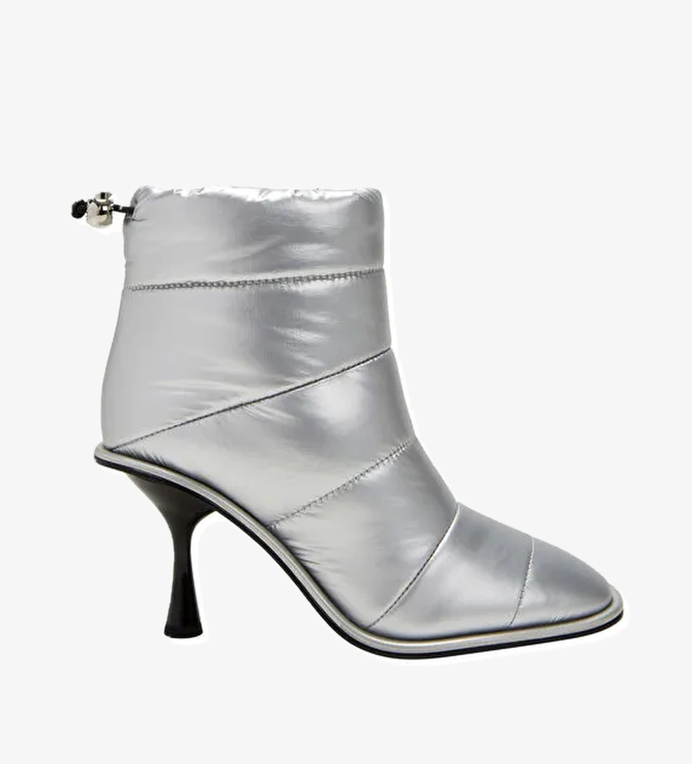 Katy Perry Gümüş Kadın Topuklu Bot KP2825 - Görsel 1