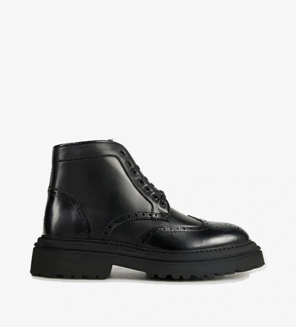 Divarese Divarese Siyah Erkek Deri Bot 1339-034 model görseli