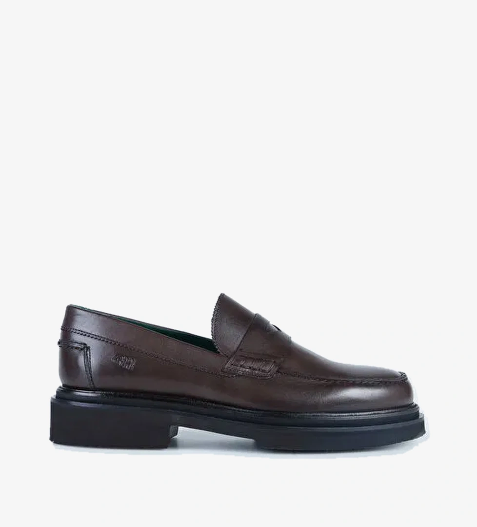 George Hogg Kahverengi Erkek Deri Loafer 01429-5FW - Görsel 1