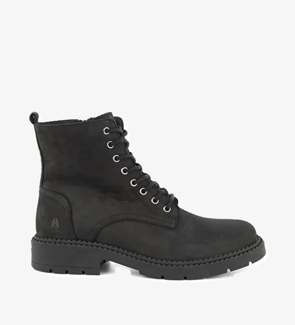 Hush Puppies Siyah Erkek Nubuk Bot Heilig
