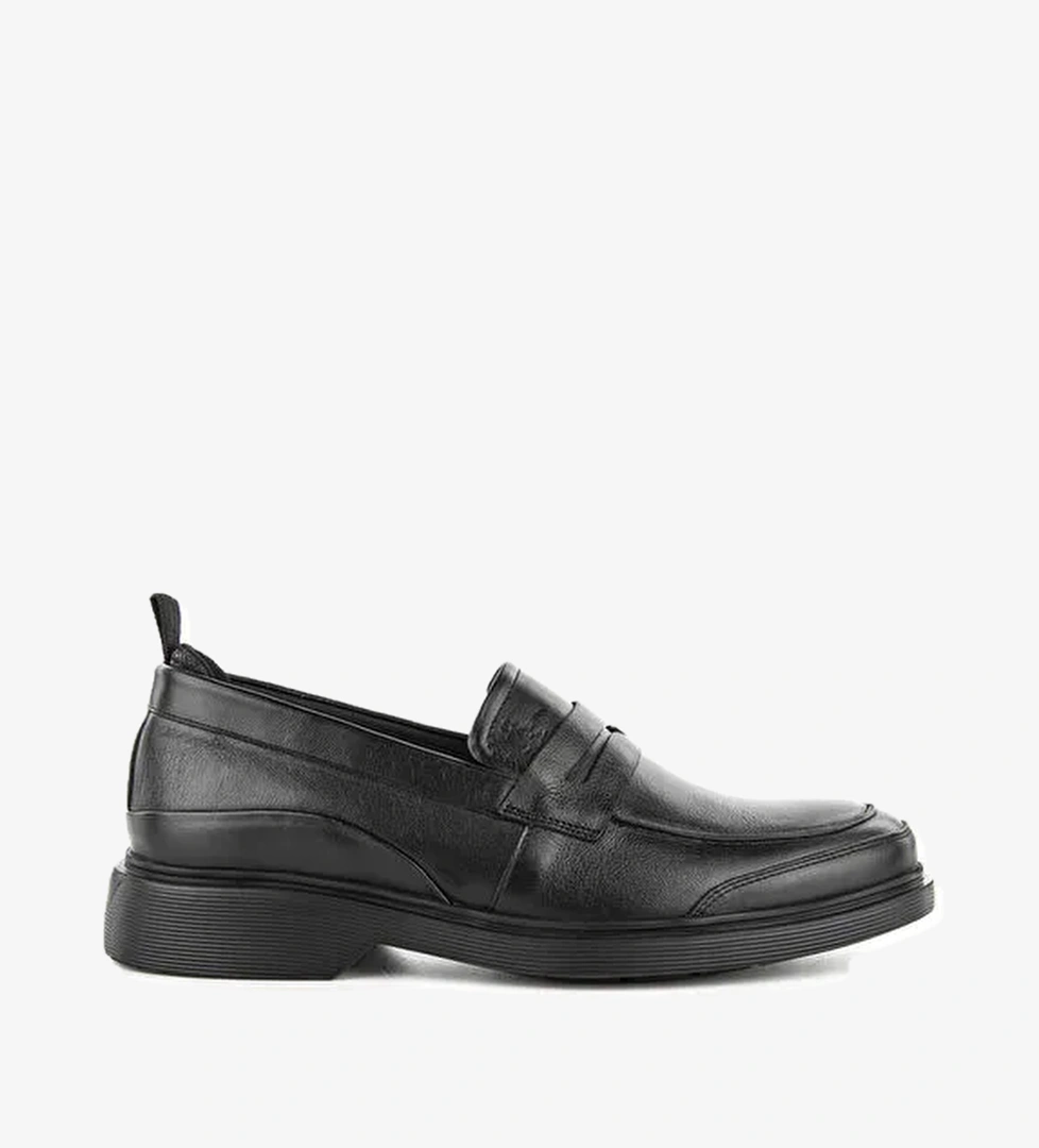 Hush Puppies Siyah Erkek Deri Günlük Ayakkabı Orin - Görsel 1