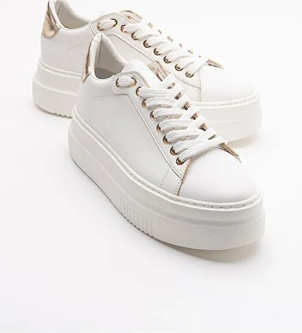 Luvi Shoes Beyaz Kadın Sneaker 223-01 - Görsel 1