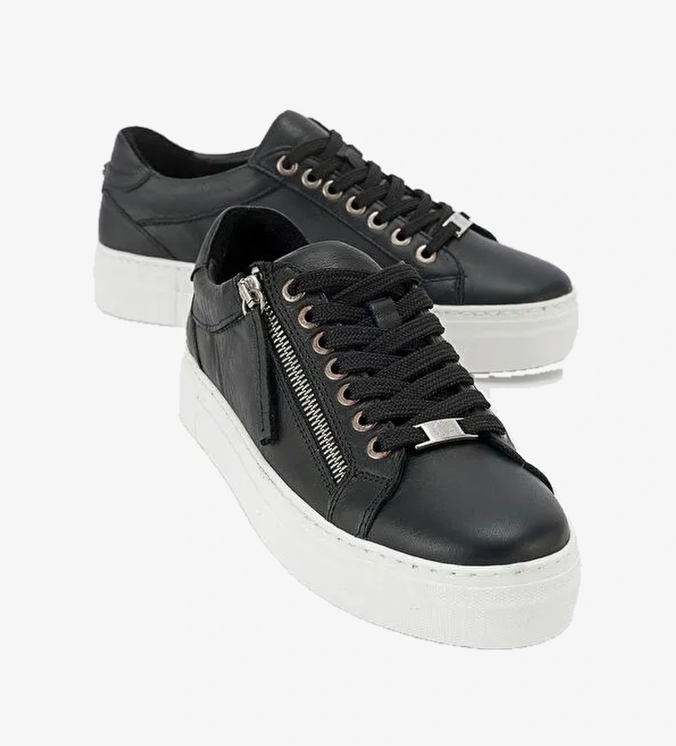 Luvi Shoes Taba Kadın Deri Sneaker 116-143201 - Görsel 1