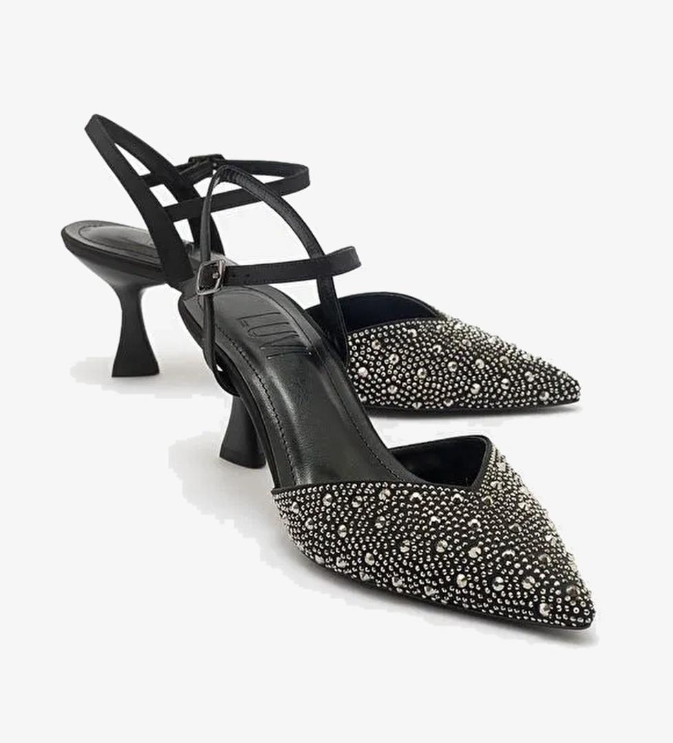 Luvi Shoes Siyah Kadın Abiye Ayakkabı 71-3528 - Görsel 1
