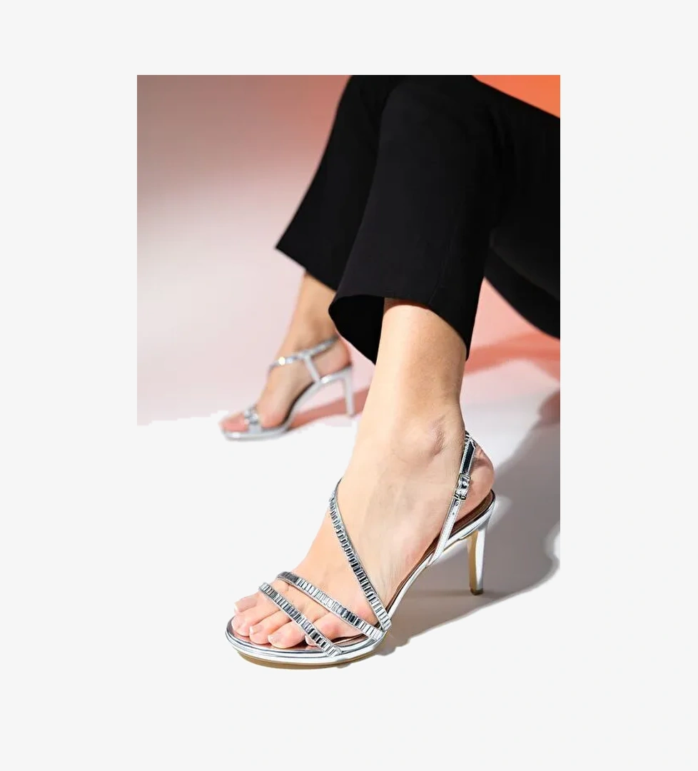 Luvi Shoes Luvi Shoes Gümüş Kadın Abiye Ayakkabı 168-167 | Boyner Gümüş - 1. görsel