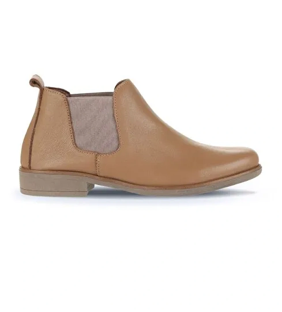 Bueno Shoes Kahverengi Deri Kadın Düz Bot 01wd3810 - Görsel 1