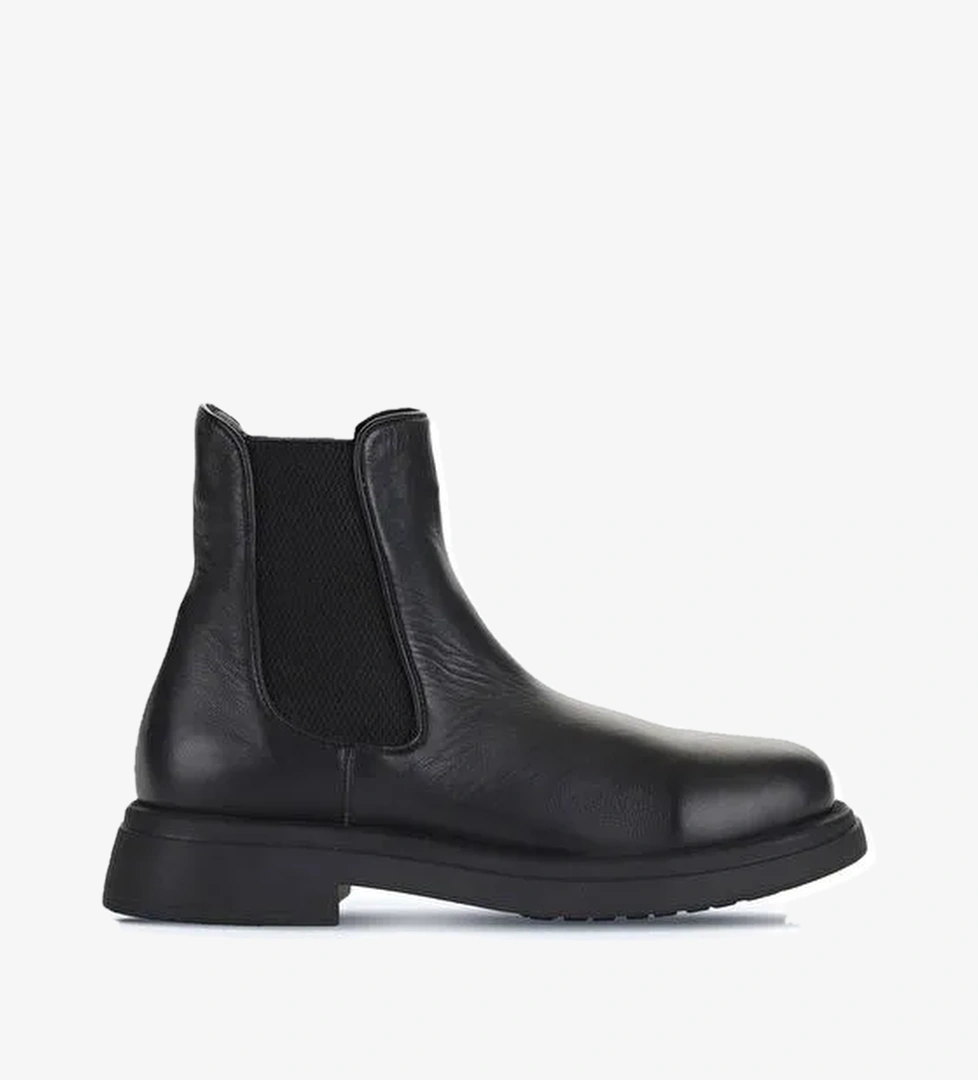 Bueno Shoes Siyah Deri Kadın Düz Bot 01wz4007 - Görsel 1