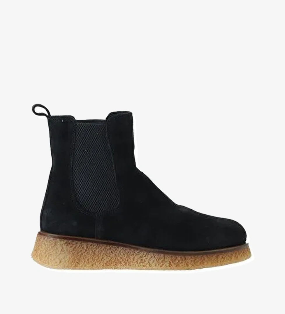 Bueno Shoes Siyah Süet Kadın Düz Bot 01wv5203 - Görsel 1