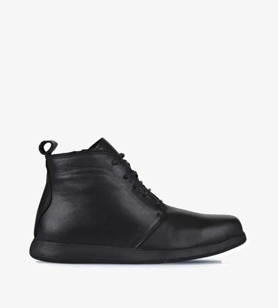 Bueno Shoes Siyah Deri Kadın Düz Bot 01wz4210 - Görsel 1