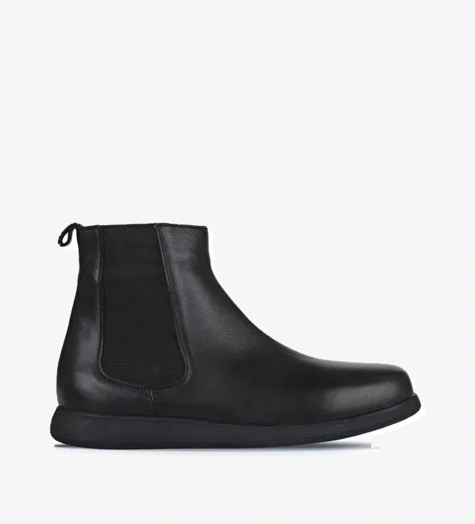 Bueno Shoes Siyah Deri Kadın Düz Bot 01wz4204 - Görsel 1