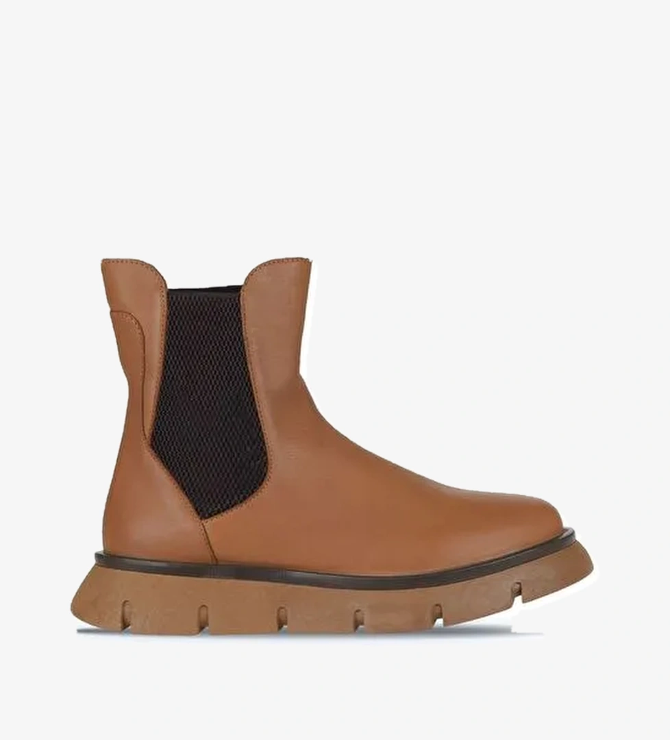 Bueno Shoes Taba Deri Kadın Bot 01wz1503 - Görsel 1