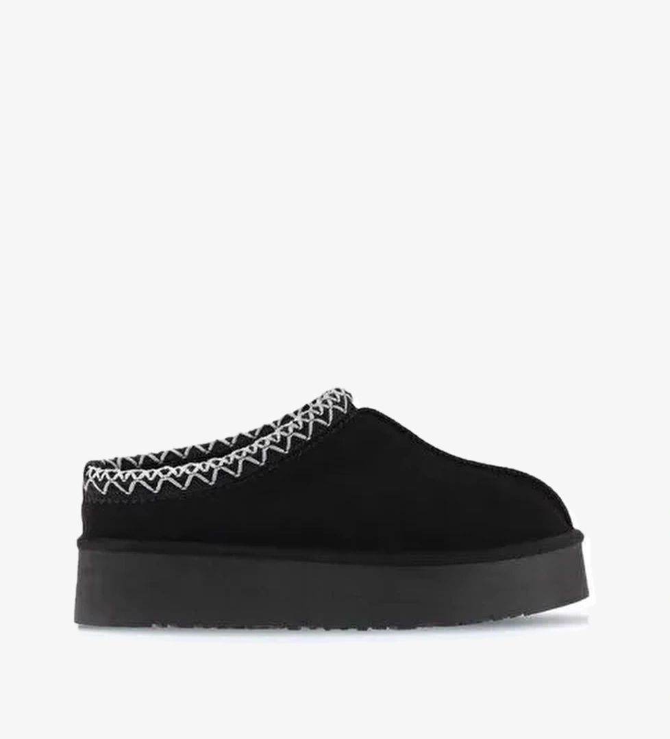 Bueno Shoes Siyah Süet Kadın Dolgu Topuklu Bot 05ag6054054 - Görsel 1