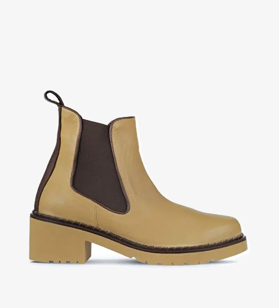 Bueno Shoes Tarçın Deri Kadın Topuklu Bot 01wz4402 - Görsel 1