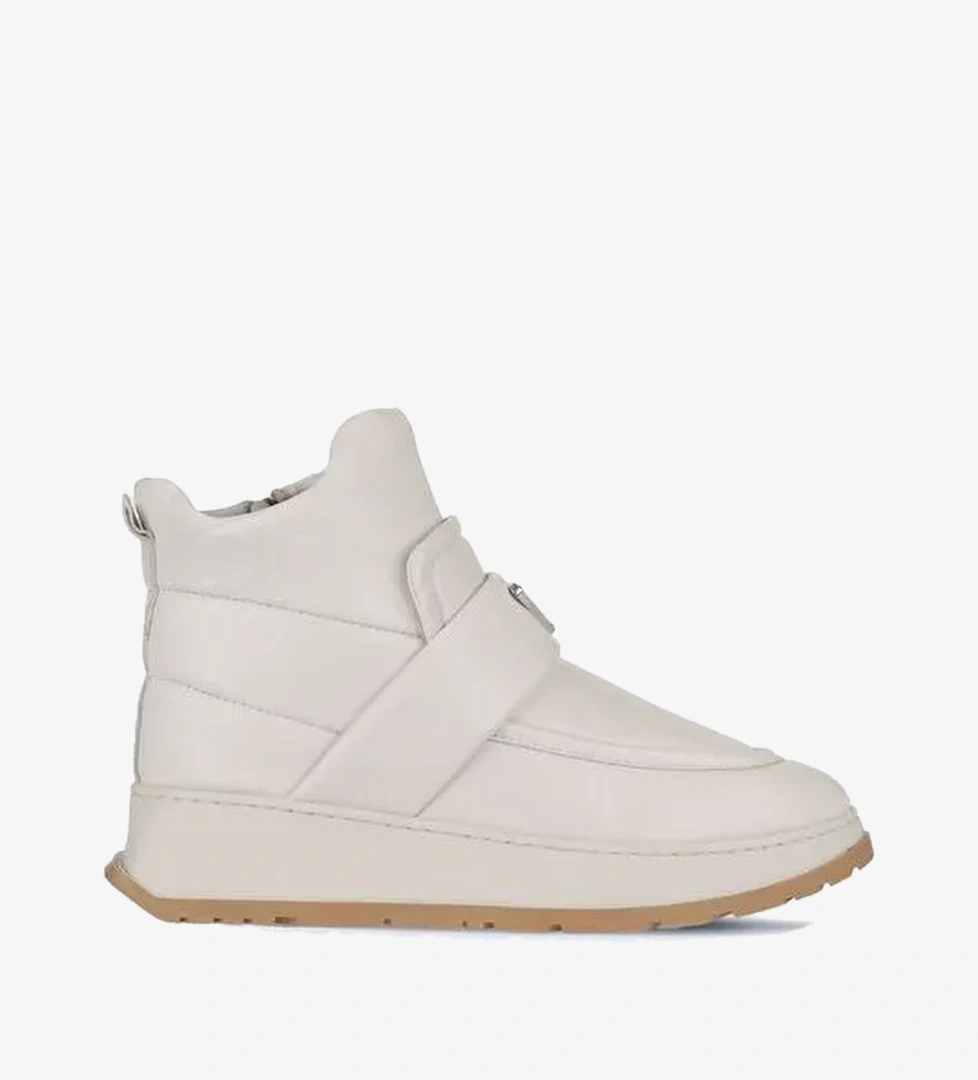 Bueno Shoes Bej Deri Kadın Dolgu Topuklu Bot 01wa7403-502