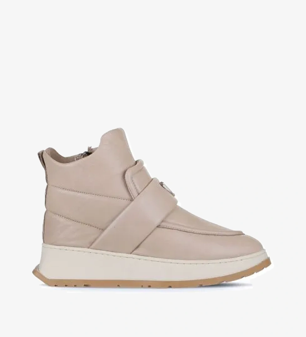 Bueno Shoes Vizon Deri Kadın Dolgu Topuklu Bot 01wa7403-502 - Görsel 1