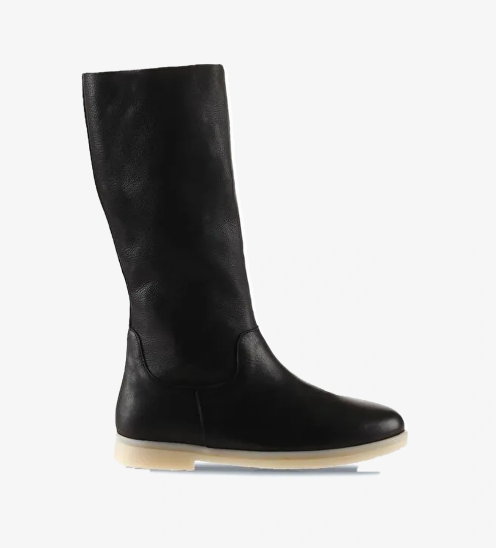 Bueno Shoes Siyah Deri Kadın Düz Çizme 01wt3306 - Görsel 1