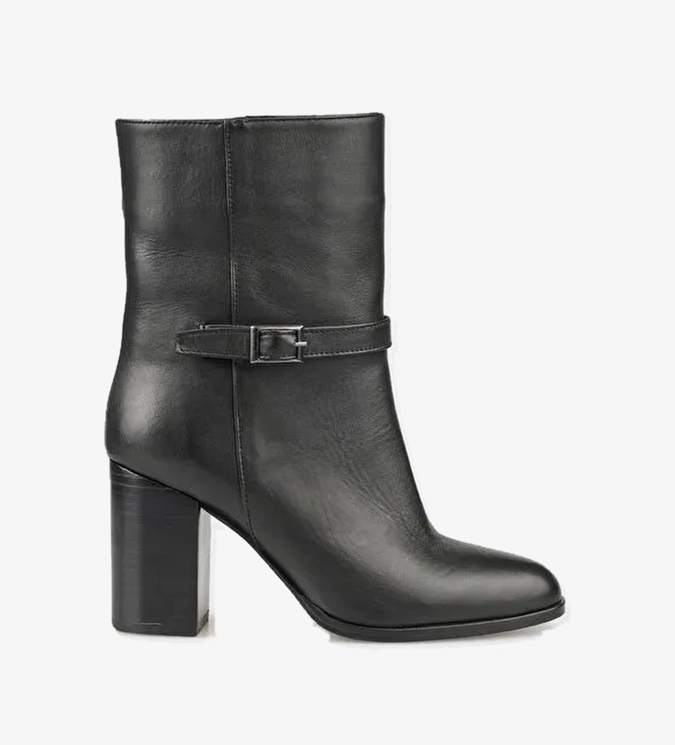 Elle Elle Siyah Deri Kadın Günlük Bot | Boyner Siyah - 1. görsel