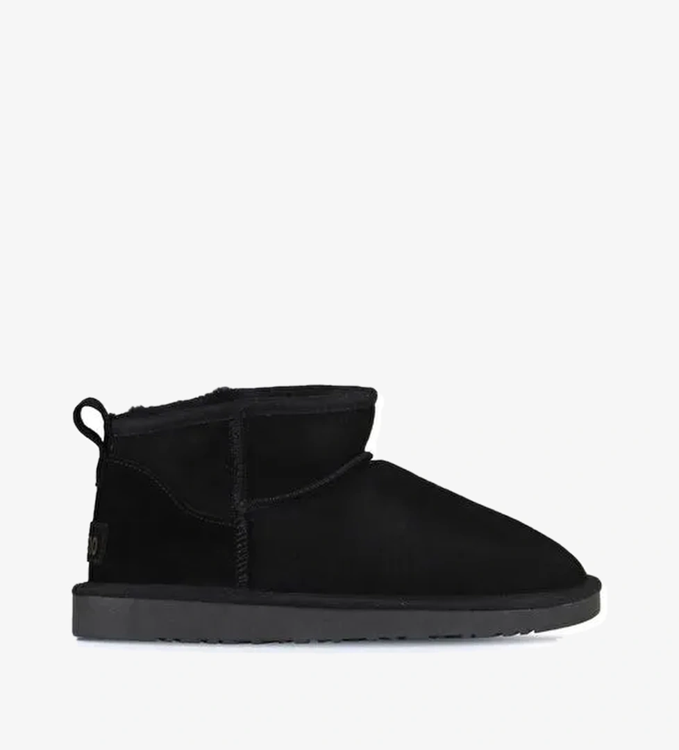 Bueno Shoes Siyah Süet Kadın Düz Bot 05ag2074055 - Görsel 1