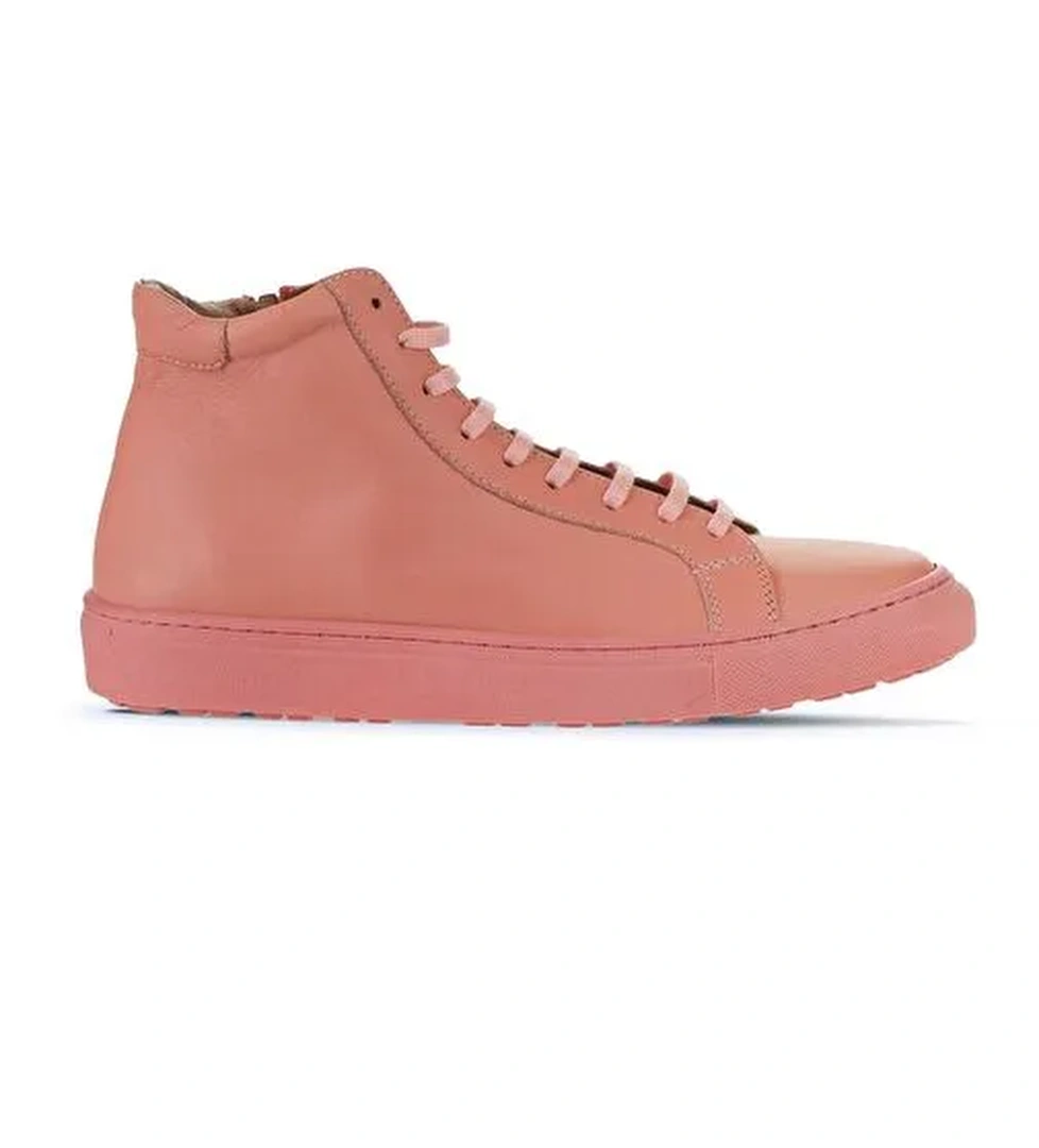 Bueno Shoes Pembe Deri Kadın Düz Bot 01wz7700 - Görsel 1